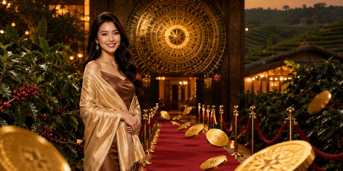 Cảnh cà phê Buôn Ma Thuột với bầu không khí thư giãn và theo dõi kết quả cá cược